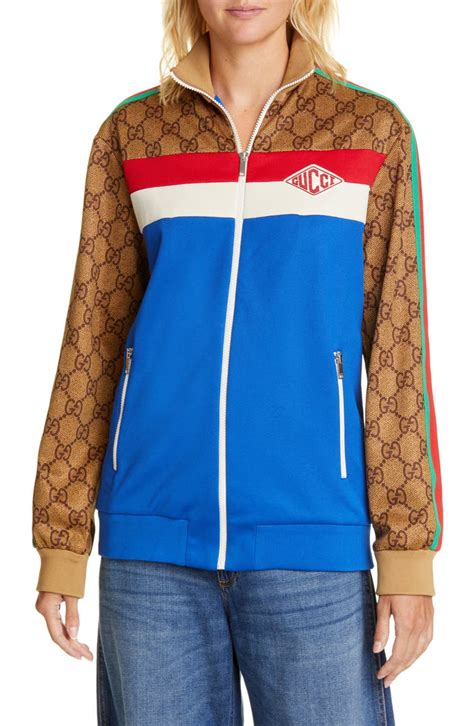 gucci technical jersey track jacket|Gucci windbreaker.